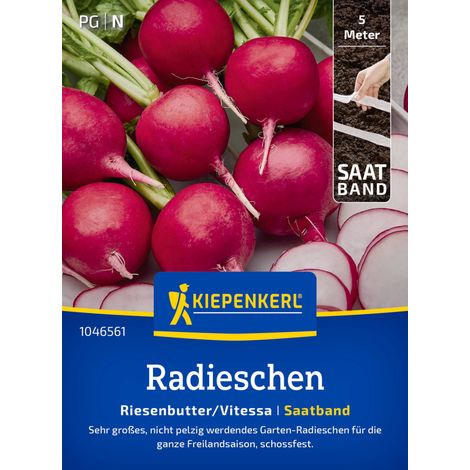 Kiepenkerl Saatgut Radieschen Riesenbutter/Vitessa für bis zu 5 lfd. Meter