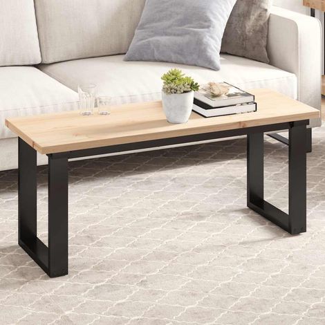 vidaXL Piano Tavolo 110x40x2,5 cm Rettangolare Legno Massello di Pino