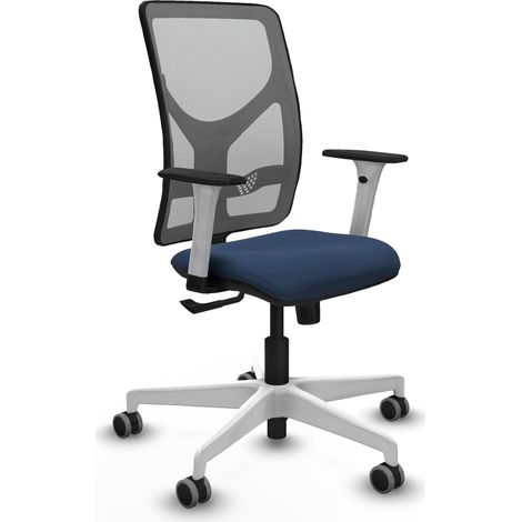 Sedia da ufficio piqueras y crespo Motilla grigio ecopelle rete (1/2)