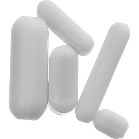 Lot de 5 agitateurs magnétiques pratiques pour laboratoire-1.5X0.5X0.5CM-White (1/2)