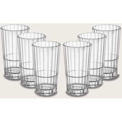 Set 6 Bicchieri da Tavola Bar Oxford Beverage Impilabili 39,5 cl Rocco Bormioli