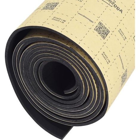 Matériau isolant 4 mm 170×33 cm, tapis d'isolation phonique auto-adhésif pour voiture isolation thermique absorption acoustique (0,56 m²) (1/5)