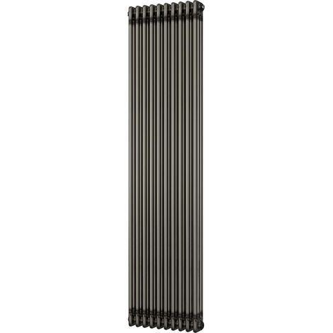 Alpha - Raw Metal Vertical Column Radiator H1800mm x W465mm 3 Column - Feet Included (1/3)