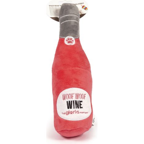 Peluche per cani Gloria Woof Woof Wine Rosa Poliestere polipropilene