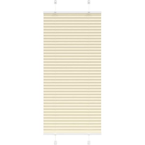 Plissee Creme 65x100 cm Stoffbreite 64,4 cm Polyester