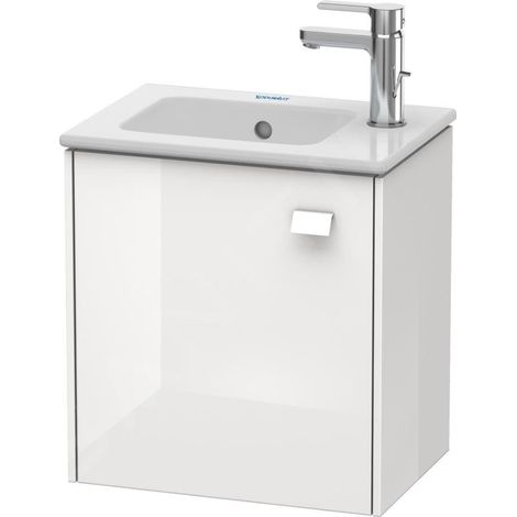 Support de lavabo BRIOSO 442x420x289mm, côté gauche, blanc brillant (1/2)