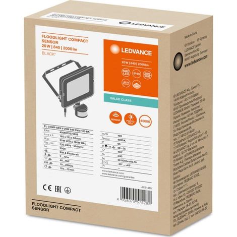 Proiettore LED Ledvance Floodlight Compact Sensor V 20W 2000lm