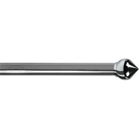 BASTONE METALLO D 20/19 120/210CM BULBO CROMO - 6 pezzi