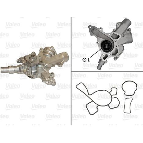 Pompe à eau, refroidissement du moteur Valeo 506601 OPEL 1334079 1334130 6334022