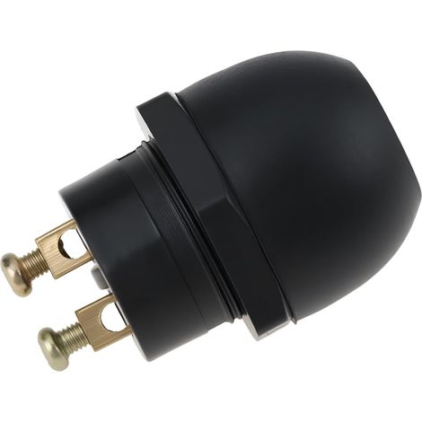 Bouton-poussoir de démarrage 2 broches pour voiture 12 V 29 A Étanche Interrupteur de démarrage et d'arrêt 22 mm pour voitures et bateaux, Noir (1/5)