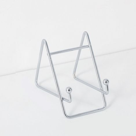 Support multifonctionnel de bureau pour lire au lit - Support argenté compact pour téléphone 5x9,5x8,7cm (1/5)