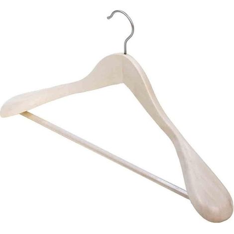 Perchero de madera Domopak Living Luxury crema 25x45x25