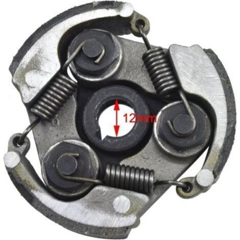 Embrayage centrifuge générique à 3 mâchoires pour 43, 47 et 49 cm3 de pocket-bike, motos de cross, mini motos, quads (1/4)