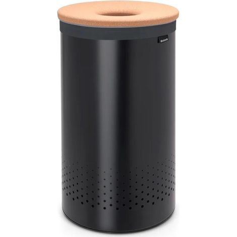 Cesto de ropa Brabantia negro 60 litros corcho (1/3)