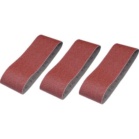 Bandas de lija x3 75x533mm grano 40 Stanley STA33181-XJ
