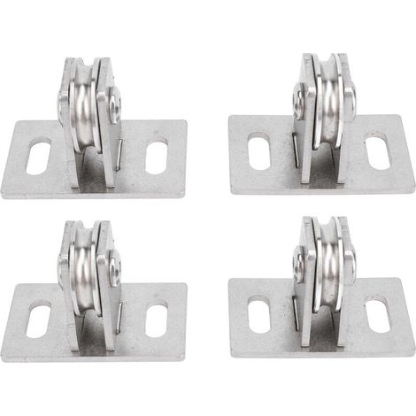 Poulie fixe simple silencieux double roulements en acier au carbone 330lb bloc de levage mural porteur pour le Fitness à domicile (1/5)