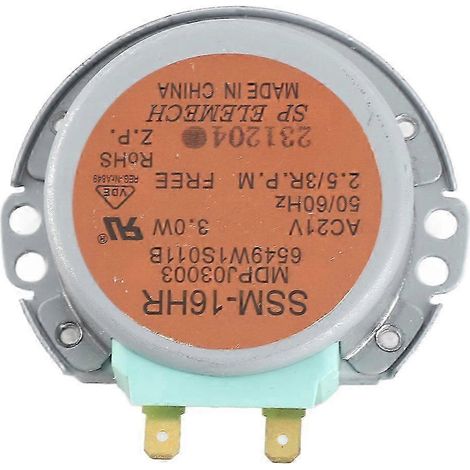 Moteur synchrone de remplacement pour plateau tournant de four à micro-ondes LG SSM-16HR AC21V 3W 50/60Hz 6549W1S011B (1/5)