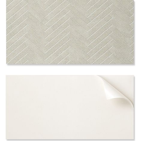 Azulejos de vinilo estampados para pared de comedor con dise帽o de espiga, 6x60x30 cm.