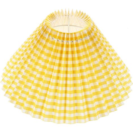 Ensemble de 1 abat-jour en tissu pour lampe cheminée, abat-jour plissé tendance, décoration intérieure (1/4)