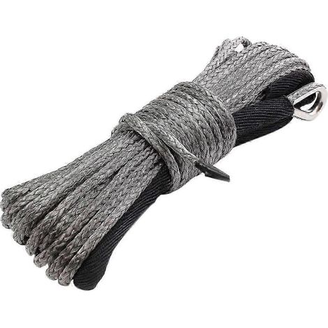 Câble de treuil synthétique 15 m 3500 kg avec gaine de protection - Câble de treuil robuste pour conduite tout-terrain et dépannage - Cadeau de qualité