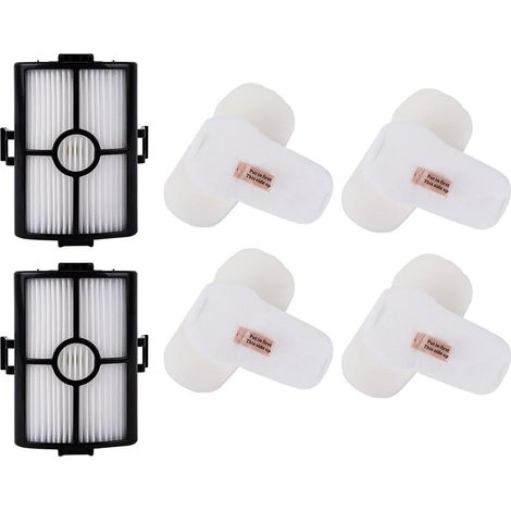 2 Hepa Filter 4 Foam Filters for Shark S+HARKHZ2000 HZ2002 Corded Stick Upright Vacuum Cleaner, Filter Kit for Shark Vacuum Accessories (1/5)