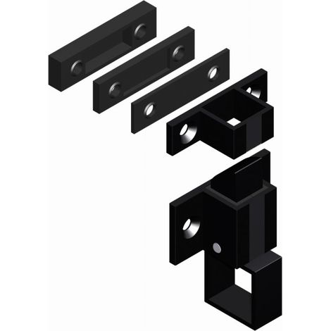 Schnäpper + Schließblech CROISSE DS - schwarz - 6402
