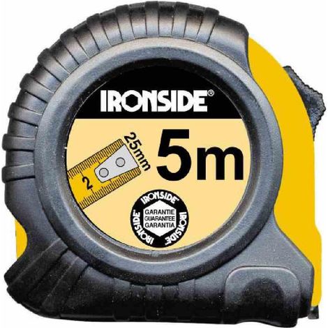 Rollbandmaß mit Stop 8 m, 25mm Band, gummiertes Gehäuse (1/4)