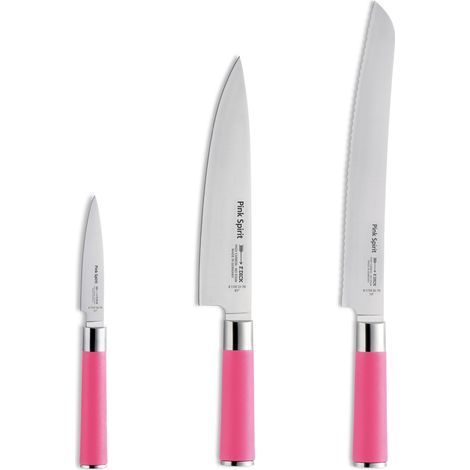F. DICK Pink Spirit - Kochmesser Set (für Profi und Hobbyköche, 3er Set, 56 HRC) (1/4)