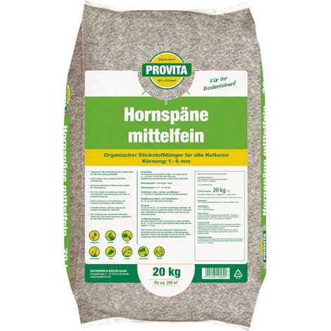 Provita® Hornspäne mittelfein 20 kg Kulturendünger Pflanzendünger (1/5)