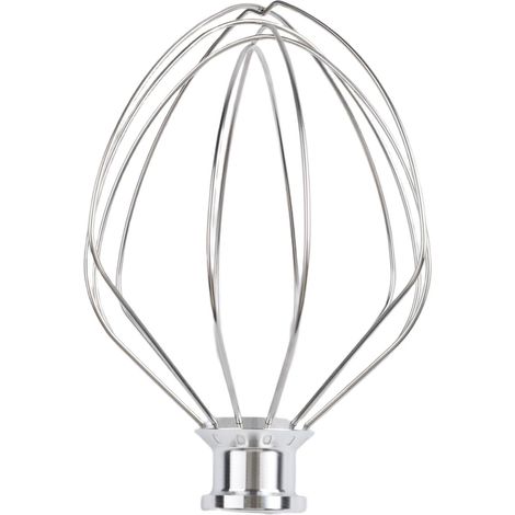Fouet métallique à tête en aluminium pour batteurs sur socle à tête inclinable Design à 6 fils, construction en acier inoxydable, tête en aluminium, idéal pour la crème fouettée, les blancs d'œufs (1/5)