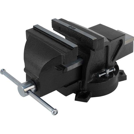 Etau en fonte a base rotative - FARTOOLS PRO - ETO 150 - Ouverture 135mm - Gris (1/3)