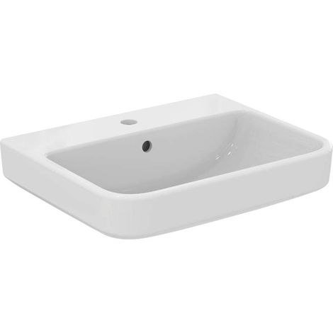 Ideal Standard i.Life B - Lavabo 55x44 cm, con rebosadero, orificio para grifo, blanco T460801 (1/5)