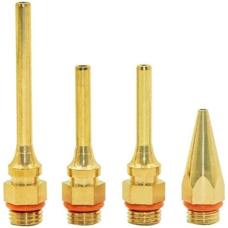 CSPARKV 4er-Set Power-Klebepistolen mit Kupferdüsen für Heißklebepistolen – Kupferdüsen für Schmelzklebepistolen in voller Größe mit zwei Temperaturen. (1/5)