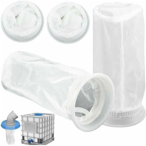 Set di 4 filtri in nylon per serbatoi IBC da 1000 litri per acqua piovana, coperchio in nylon per serbatoio IBC, accessori per serbatoi IBC per acqua piovana (1/4)