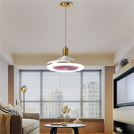 Ventilateur de plafond moderne LOLLANDA, ventilateur de plafond LED, lumière tricolore/trois vitesses de ventilation, ventilateur de plafond encastré (1/4)