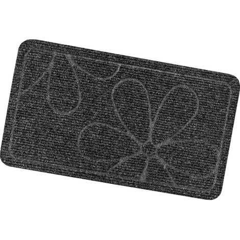 Zerbino Ingresso Assorbente Antiscivolo Asciugapassi Interno Esterno 100% Made In Italy - Antracite