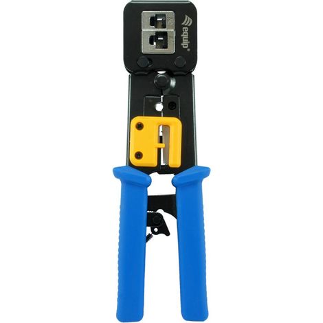Equip 129410 Crimpzange schwarz blau gelb Netzwerk