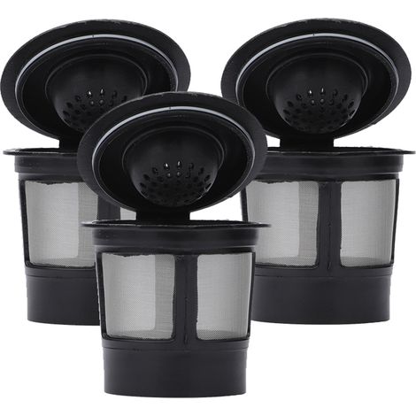 Capsule di caffè riutilizzabili, filtri per caffè ricaricabili per Keurig, capsule monodose compatibili con la macchina da caffè Keurig K con spazzolino per il caffè