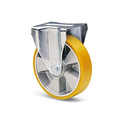 AVO 37A RUOTA CON RIVESTIMENTO IN POLIURETANO 160X50 SUPPORTO FISSO IN ACCIAIO (1/2)