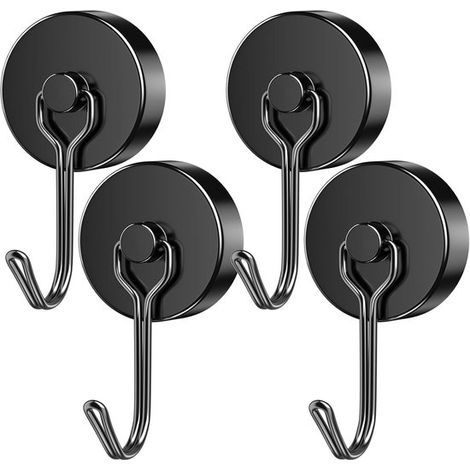 Set mit 4 leistungsstarken Magnethaken mit drehbarer Aufhängung für schwere Lasten (1/5)