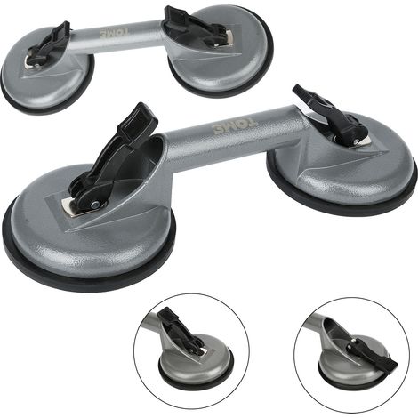 SWANEW 2pcs tazze di aspirazione. tazza di vetro di aspirazione. supporto di alluminio della tazza di aspirazione 100KG tazza di vetro di aspirazione. tenendo la maniglia (1/5)