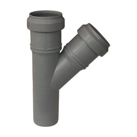 BRAGA SCARICO IDRICO AD INNESTO - PP GRIGIO MM 90 45 °- 5 pezzi