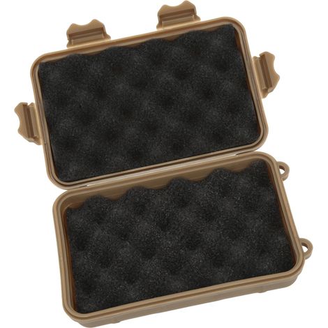 Boîte de Survie Tactique - Étanche, Résistante et Portable pour Randonnée et Camping - Kit d'Urgence Extérieur Marron (1/5)