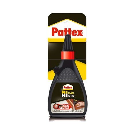 Pattex Ni Clou Ni Vis Colle Liquide - Colle blanche pour bois et autres matériaux - Flacon 100 gr