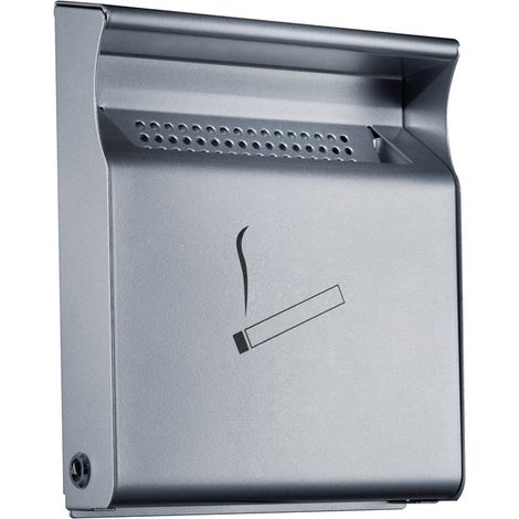 Posacenere da parete B232xP62xH285mm argento WESCO