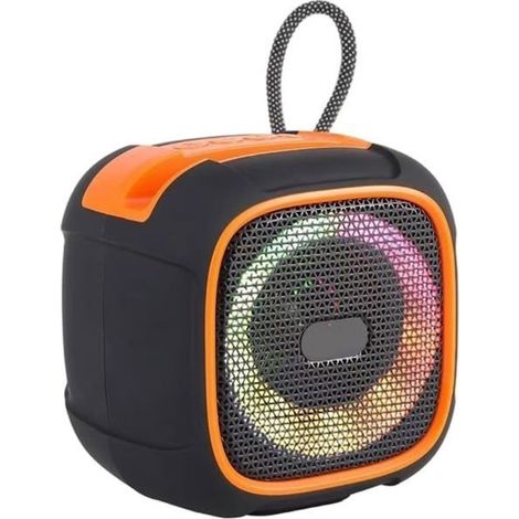 BelleRise - Mini-enceinte sans fil portable avec éclairage RVB, volume puissant et prise en charge de l'entrée AUX (1) (1/5)