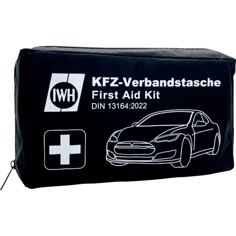 IWH 023513 KFZ-Verbandtasche schwarz Verbandtasche DIN 13164, DIN 13164 02-2022 1 St. (1/5)