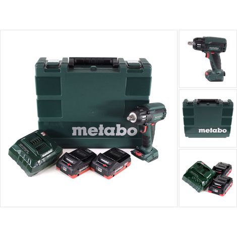 Metabo - Avvitatore a impulsi a batteria 18V, 2x batterie 4,0 Ah XR, caricabatterie 602205800 (1/5)