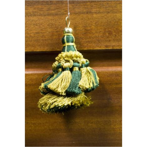 FIOCCO P/TENDA SHANTOU 9 CM VERDE E ORO