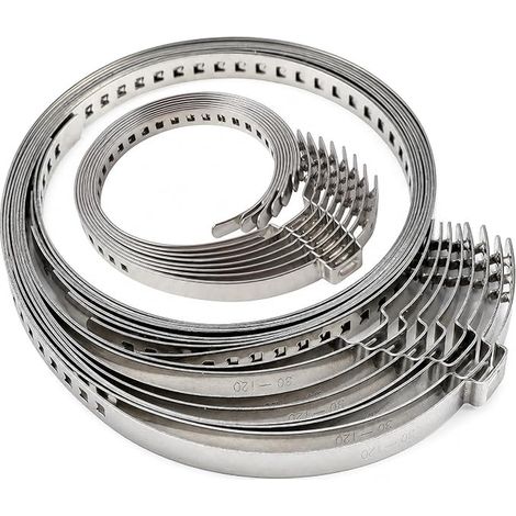 Colliers de Serrage pour Soufflet de Cardan en Acier Inoxydable, 25-50mm 50-120mm, pour Arbre de Transmission, Manchon, Pinces CV, Serre-tuyaux Tuyau, Arbres de T (1/4)